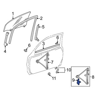 Toyota OE - Front Left Window Motor