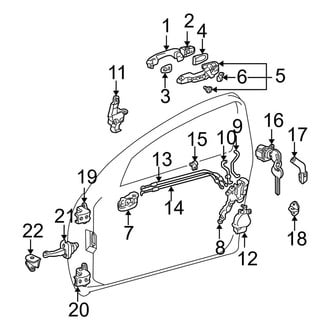 Toyota OE - Front Door - Lock & Hardware (Gas)