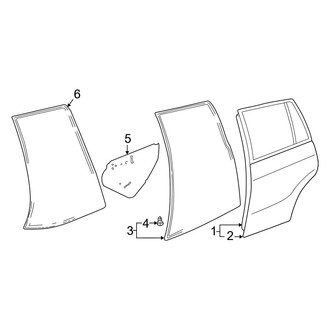 Toyota OE - Rear Door - Door & Components (Gas)