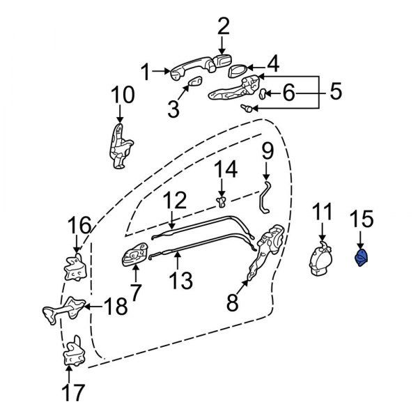 Door Lock Striker Pin