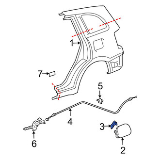 Toyota OE - Fuel Door Spring
