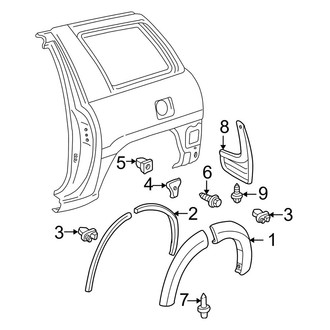 Toyota OE - Quarter Panel - Exterior Trim (Gas)