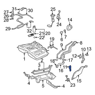 Toyota OE - Lower Fuel Filler Neck Bracket