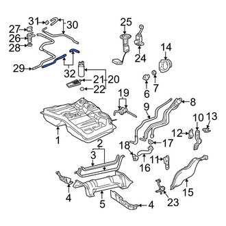 Toyota OE - Evaporative Emissions System Lines