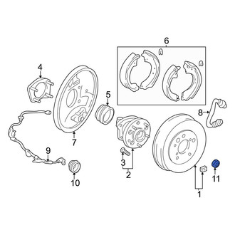 Toyota OE - Front Axle Nut