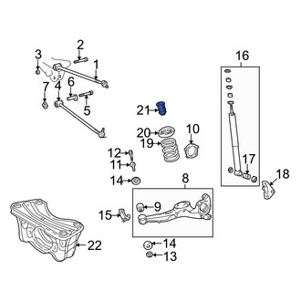 Toyota OE - Rear Suspension Control Arm Stop