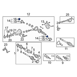 Toyota OE - Rear Drive Axle Shaft Seal