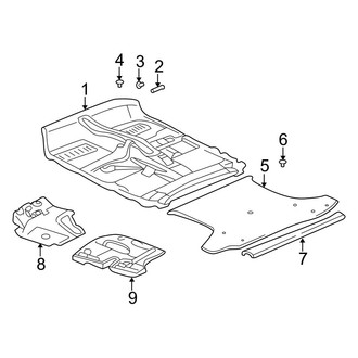 Toyota OE - Rear Body & Floor - Interior Trim (Gas)