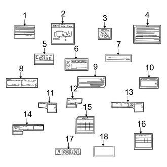 Toyota OE - Information Labels - Labels