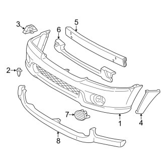 2002 Toyota Sequoia Replacement Bumper Spoilers & Valances — CARiD.com