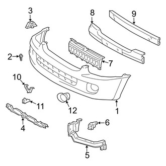 Toyota OE - Front Bumper - Bumper & Components