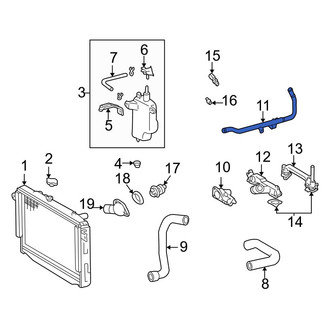 Toyota OE - Engine Coolant Bypass Pipe