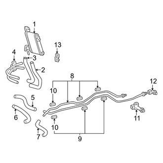 Toyota OE - Cooling - Trans Oil Cooler