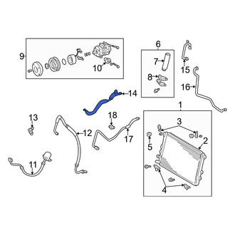 Toyota OE - A/C Refrigerant Suction Hose
