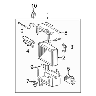 Toyota OE - Air Conditioner & Heater - Evaporator Components (Front)