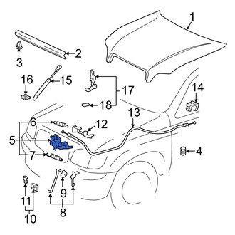 Toyota OE - Front Hood Latch