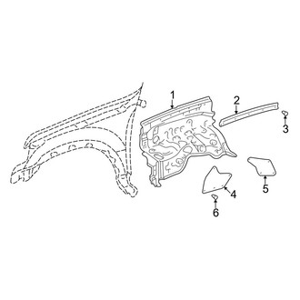Toyota OE - Fender - Inner Components