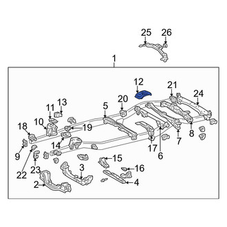 Toyota OE - Rear Left Chassis Frame Reinforcement