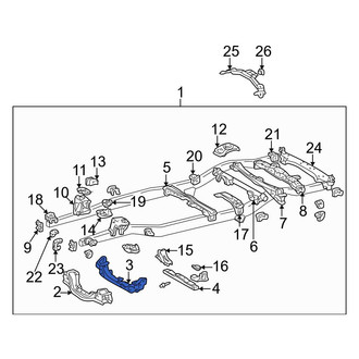Toyota OE - Frame Crossmember
