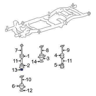 Toyota OE - Body Mount Cushion Washer