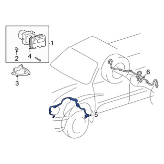 Toyota OE - Rear Left ABS Wheel Speed Sensor