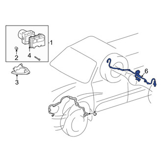 Toyota OE - Rear Left ABS Wheel Speed Sensor