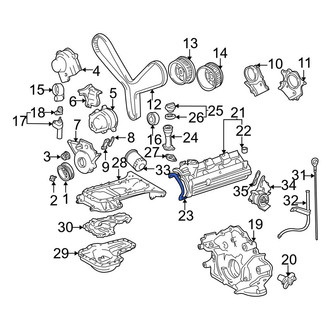 Toyota OE - Left Engine Valve Cover Gasket