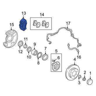 Toyota OE - Front Right Disc Brake Caliper