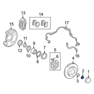 Toyota OE - Front CV Joint Nut