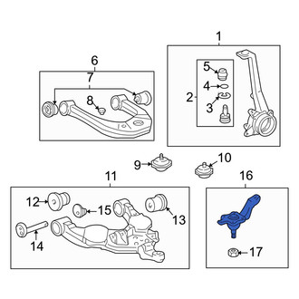 Toyota OE - Front Left Lower Suspension Ball Joint