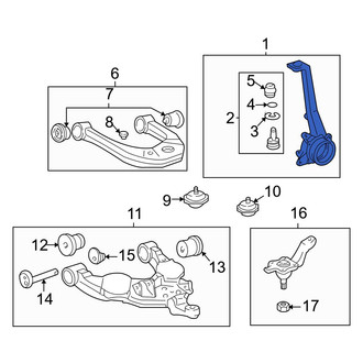 Toyota OE - Front Left Steering Knuckle