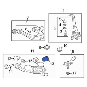 Toyota OE - Front Lower Rearward Suspension Control Arm Bushing