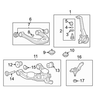 Toyota OE - Front Suspension - Suspension Components (4WD)