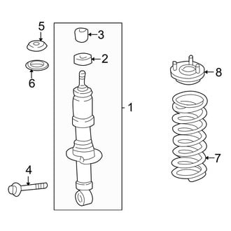 Toyota OE - Front Suspension - Struts & Components (4WD)