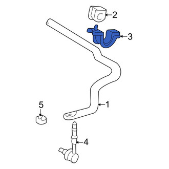 Toyota OE - Front Left Suspension Stabilizer Bar Bracket