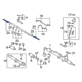 Toyota OE - Inner Steering Tie Rod End
