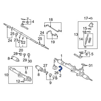 Toyota OE - Rack and Pinion Bracket