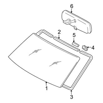 Toyota OE - Windshield - Glass