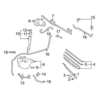 Toyota OE - Windshield - Wiper & Washer Components