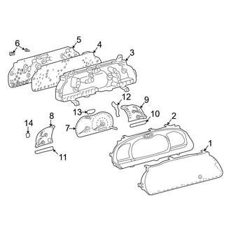 Toyota OE - Instrument Panel - Cluster & Switches (Cluster)