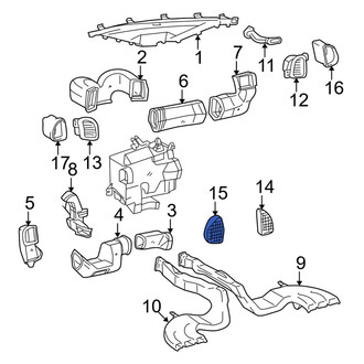 Toyota OE - Front Left Inner Dashboard Air Vent