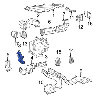 Toyota OE - Front Lower Instrument Panel Air Duct