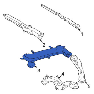 Toyota OE - Rear Center Instrument Panel Air Duct