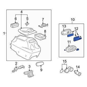 Toyota OE - Rear HVAC Temperature Control Panel