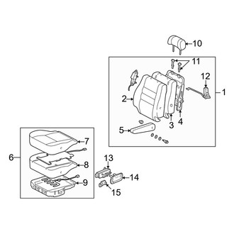 Toyota OE - Seats & Tracks - Front Seat Components