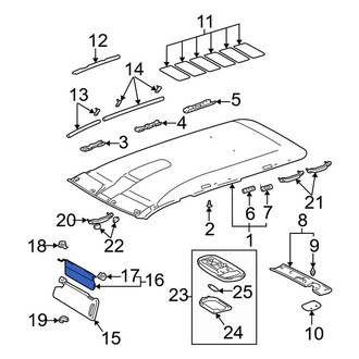 Toyota OE - Left Sun Visor