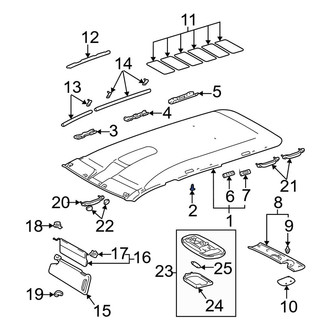 Toyota OE - Headliner Clip