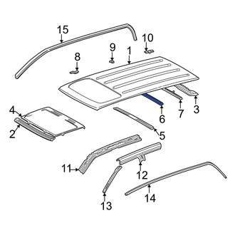 Toyota OE - Center Roof Bow
