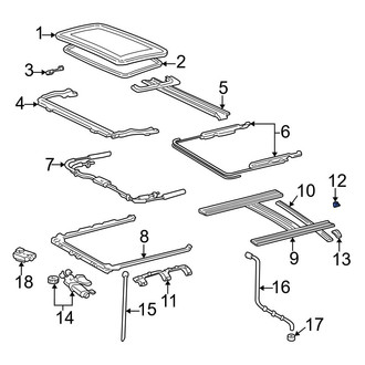 Toyota OE - Sunroof Stopper