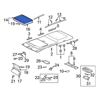 Toyota OE - Sunroof Cover